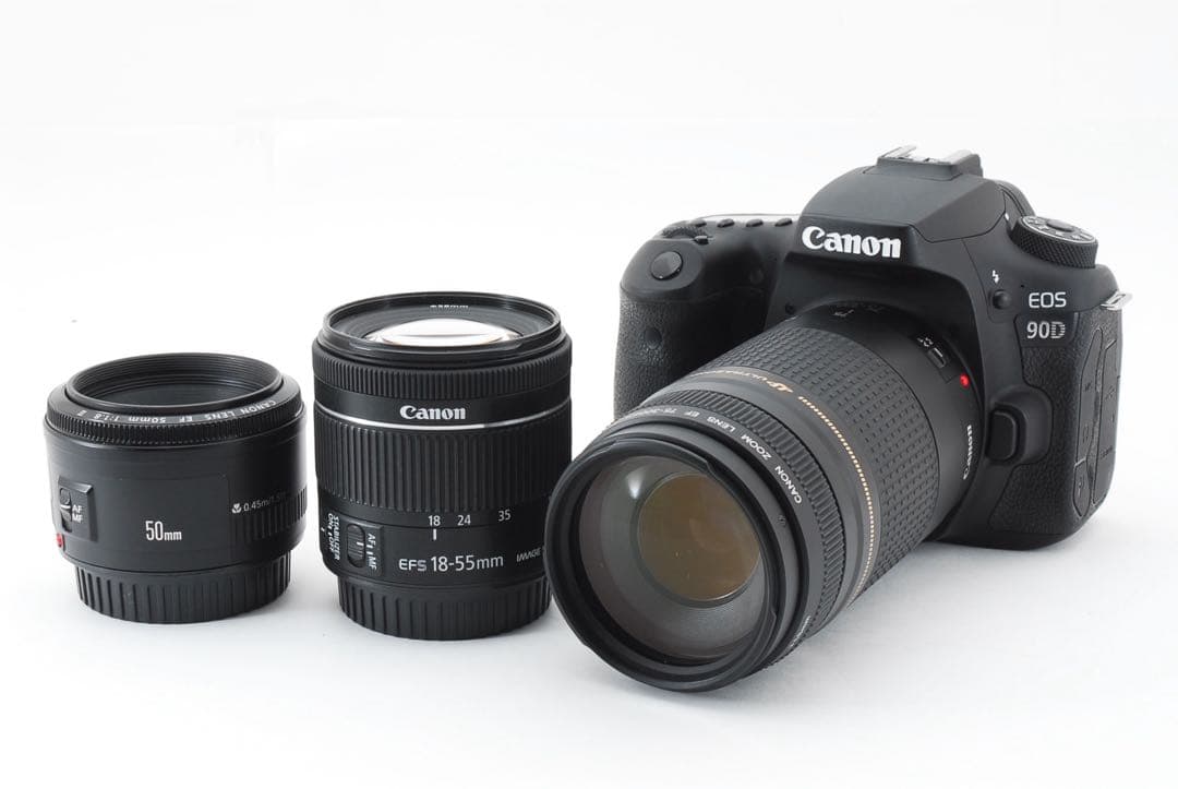 Canon EOS 90D 標準&望遠&単焦点トリプルレンズセット