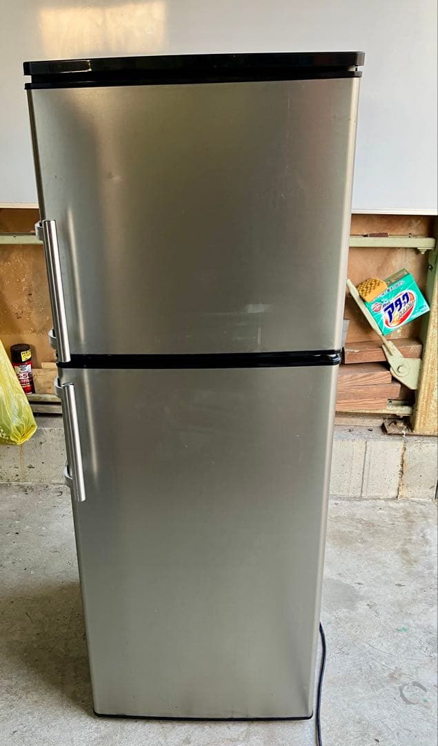 アズマ 冷蔵庫 136L スタイリッシュ ステンレス扉 2020年製