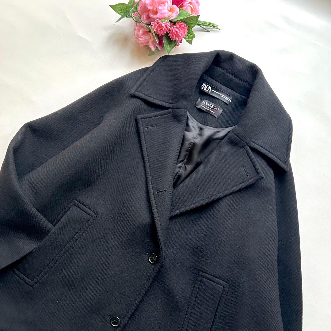 セール　極美品　ザラ　MANTECO オーバーサイズウールコート　ドルマンXXS