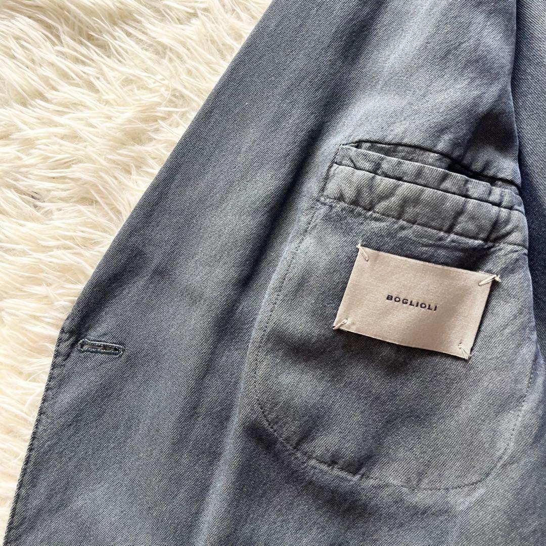 <美品>BOGLIOLI K.JACKET グレー ダブル ジャケット 50