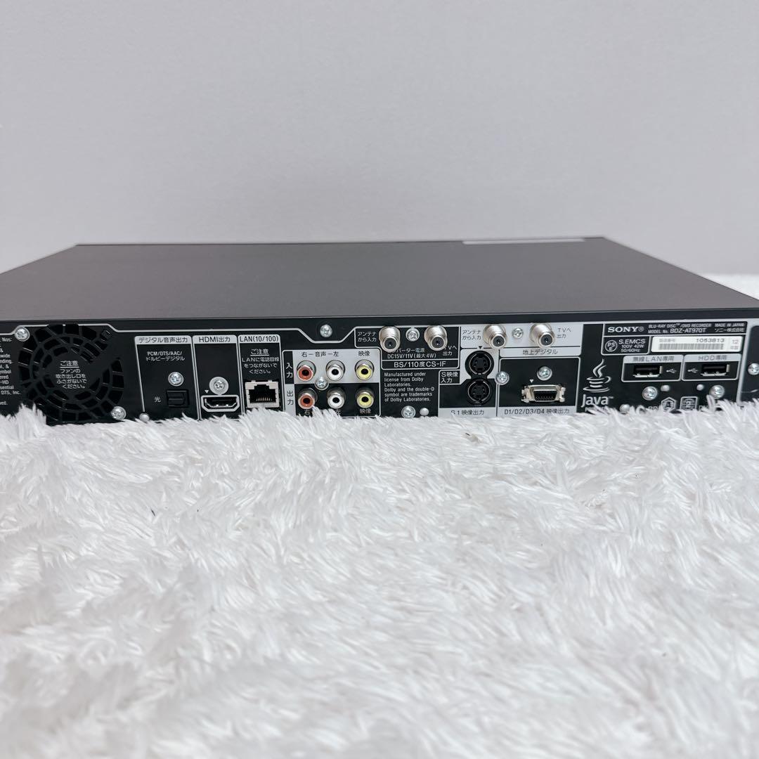 SONY　ソニー　ブルーレイレコーダー　BDZ-AT970T　　リモコン
