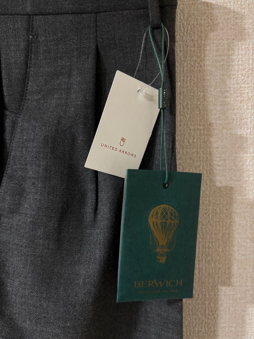 新品未使用【BERWICH】SCOTCH UA別注 2プリーツ パンツ 48