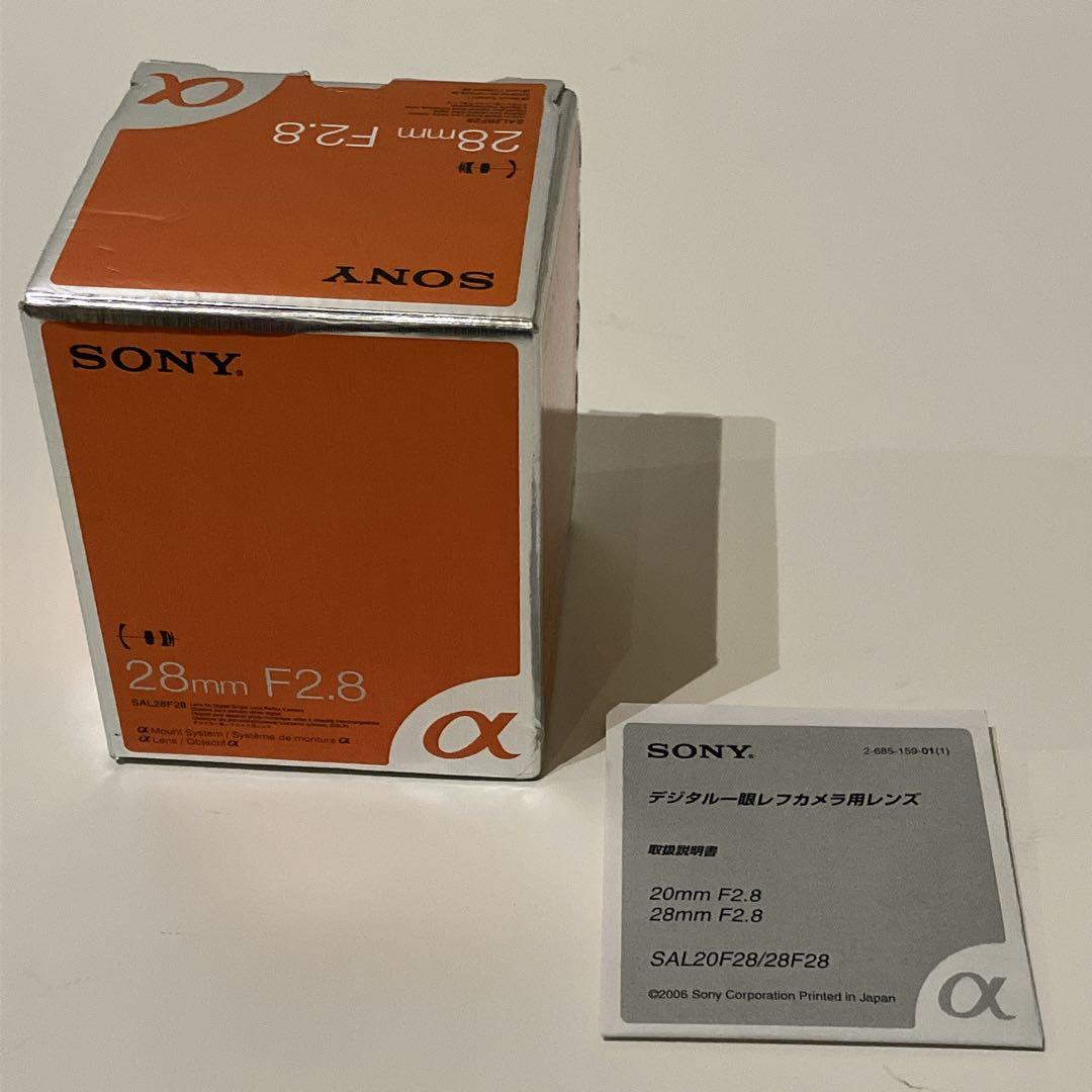 【良品】SONY ソニー 28mm F2.8 SAL28F28 広角単焦点レンズ