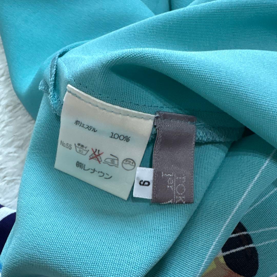 トクコプルミエヴォル　プリントチュニックシャツ　海岸　人々　リゾート　パリ