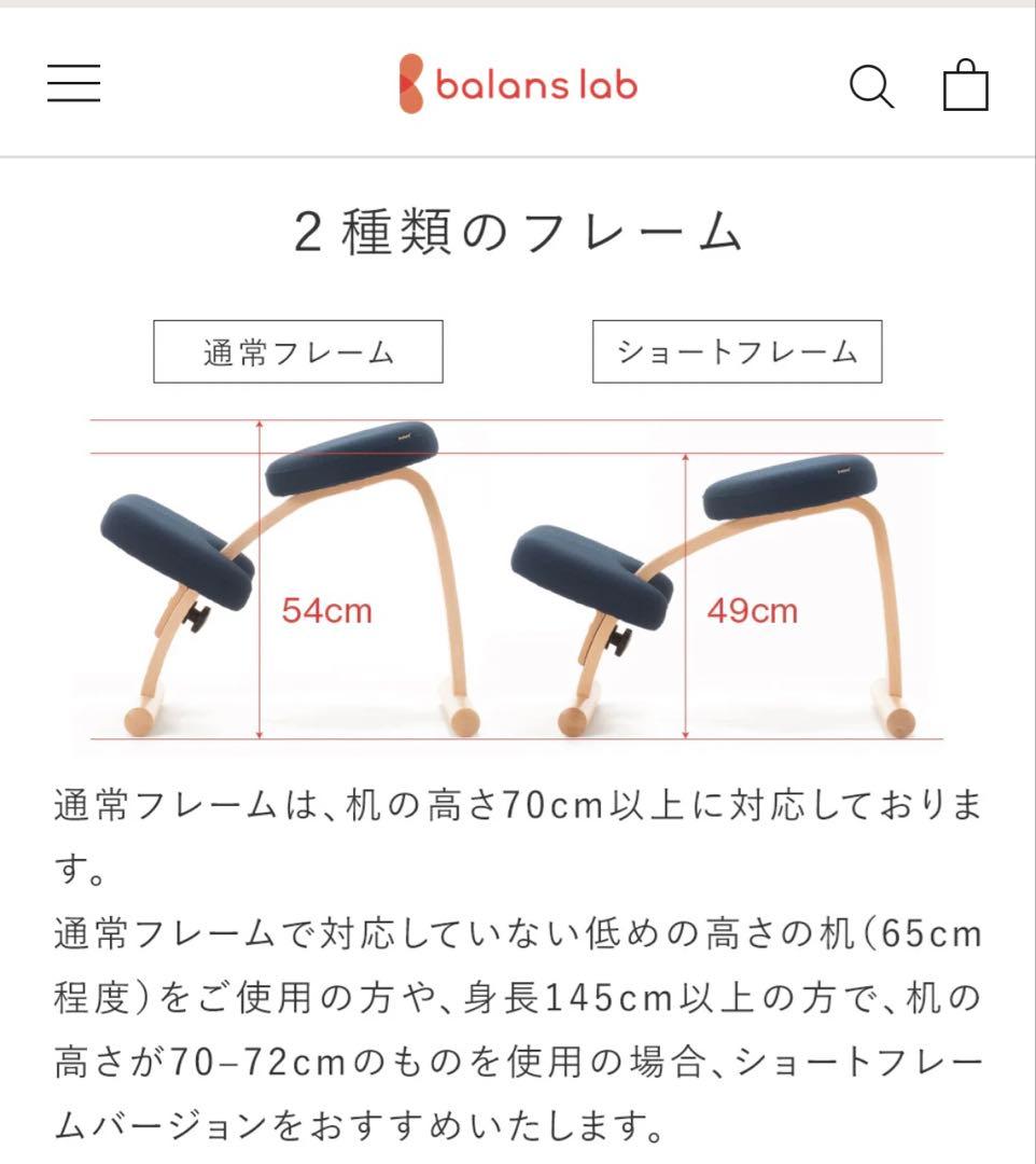 ★美品★ バランスチェア　イージー　ネイビー