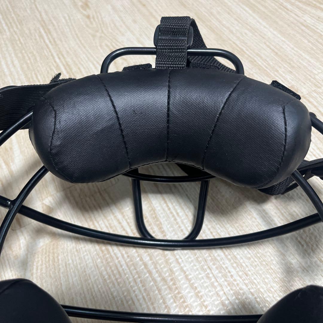 ミズノプロ　硬式用　チタンフレーム　マスク　審判　捕手用　ブラック