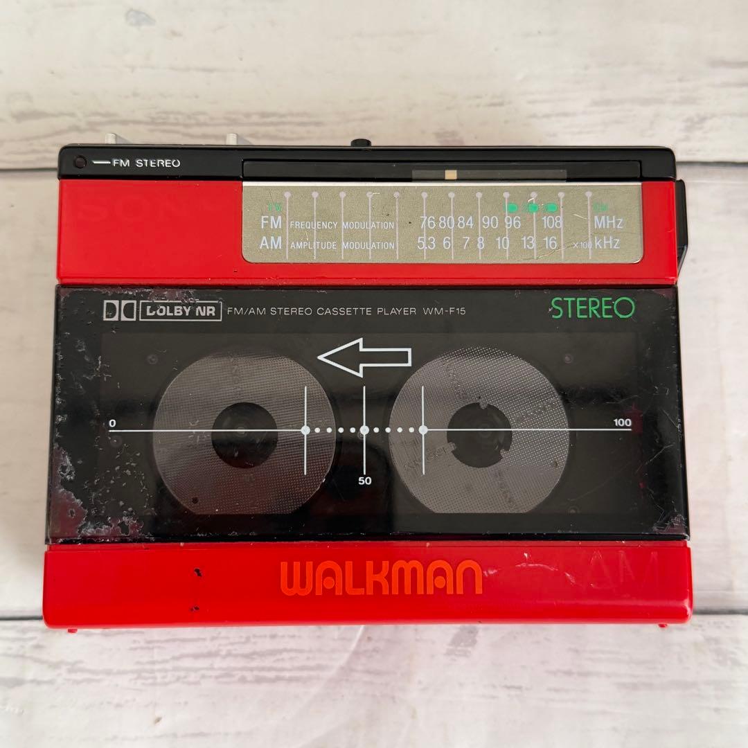 【希少品】SONY WM-F15 Walkman カセットプレーヤー