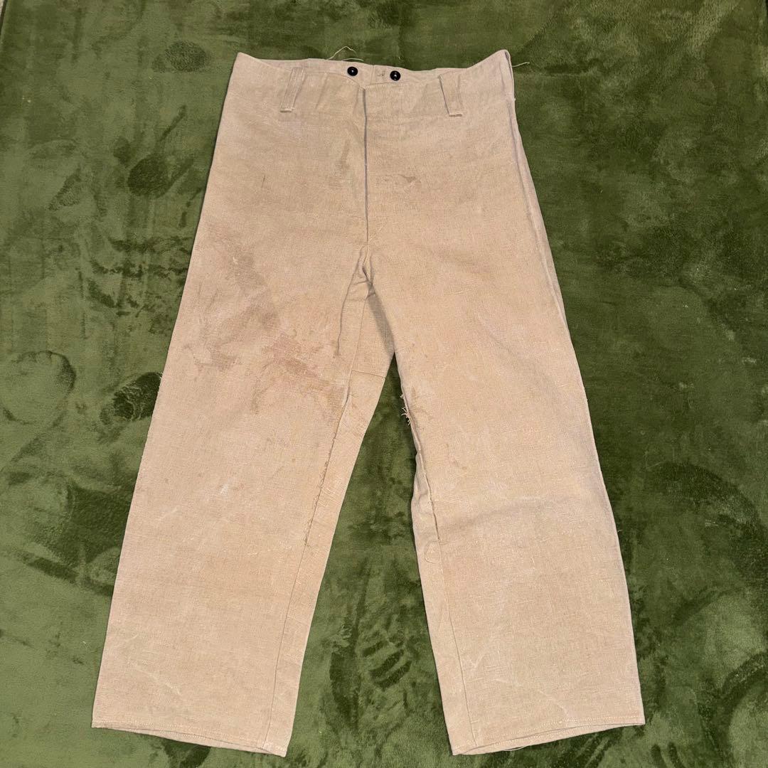 euro vintage hemp work pants 推定30s-40s