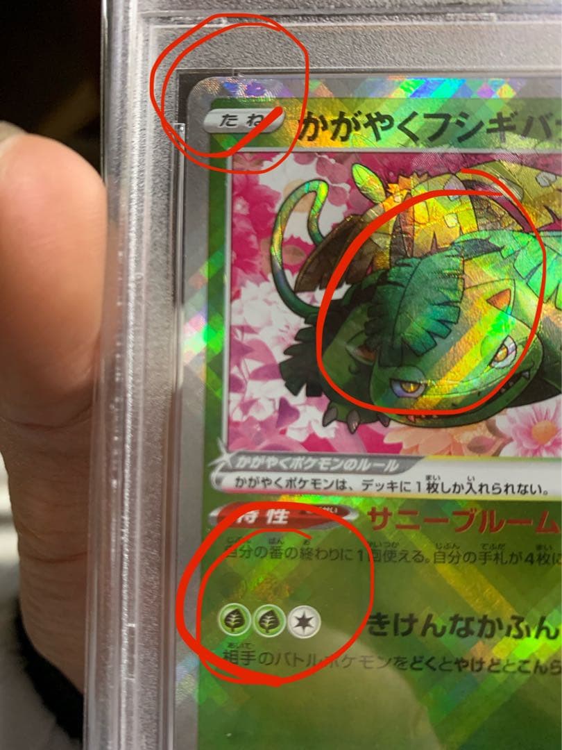 【貴重】全体エラーカード・ かがやくフシギバナ HP150 トレーディングカード