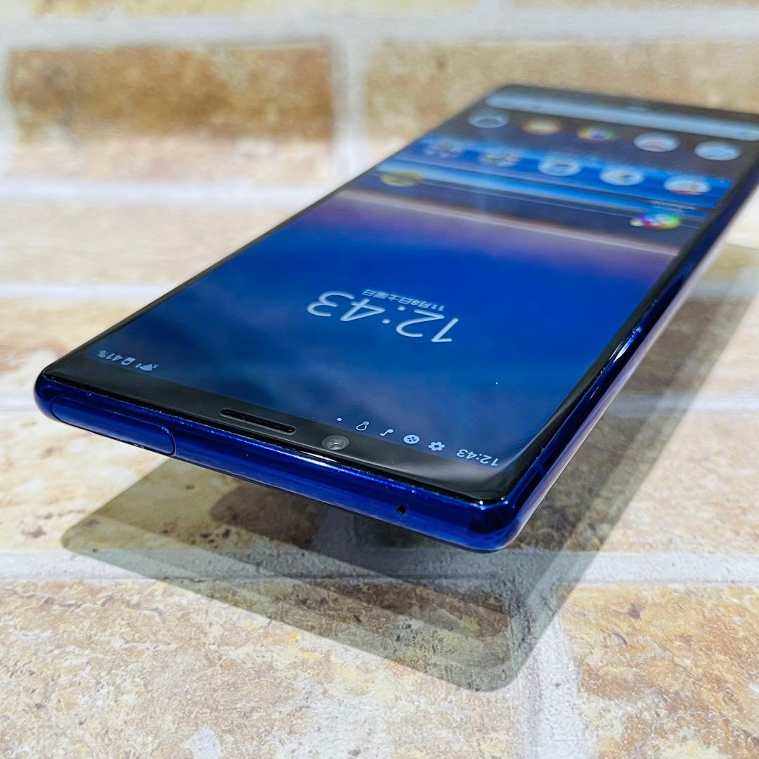 SIMフリー Xperia 1 64GB パープル 電池良好