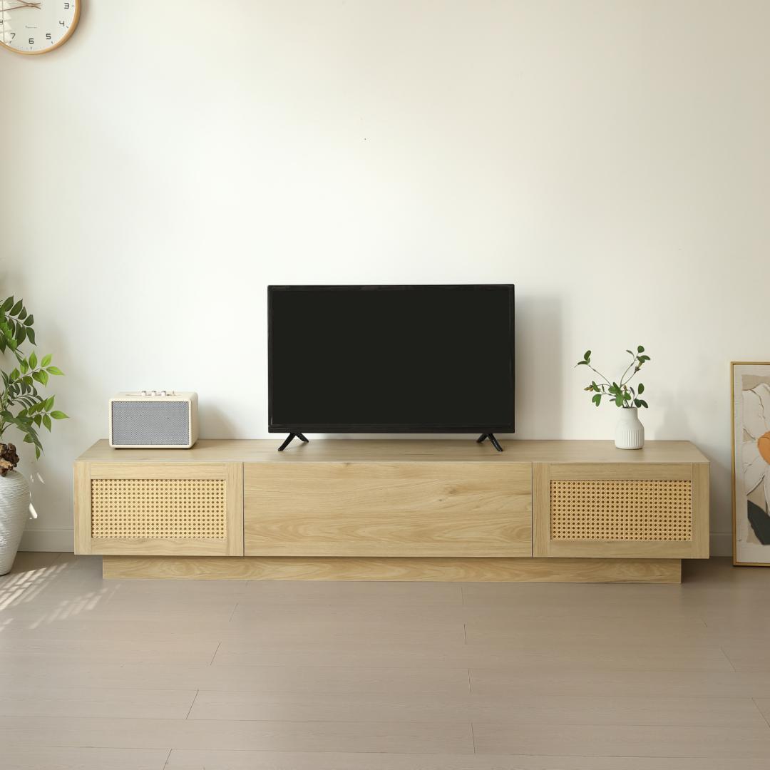 大人気！【幅180cm】テレビ台 ローボード 収納 テレビボード　NATURAL