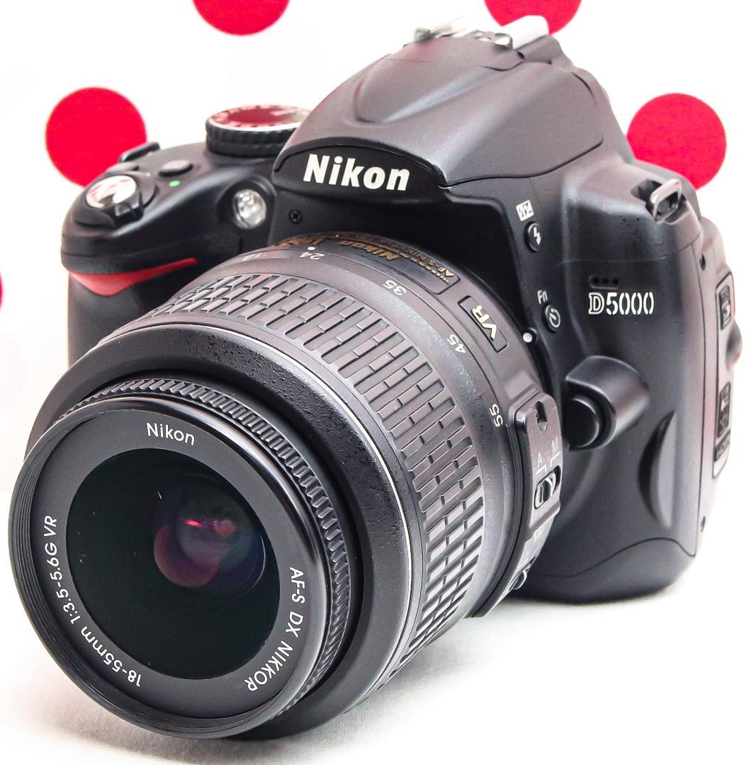 ニコン Nikon D5000❤スマホ転送OK❤動画撮影・自撮り可❤ダブルレンズ