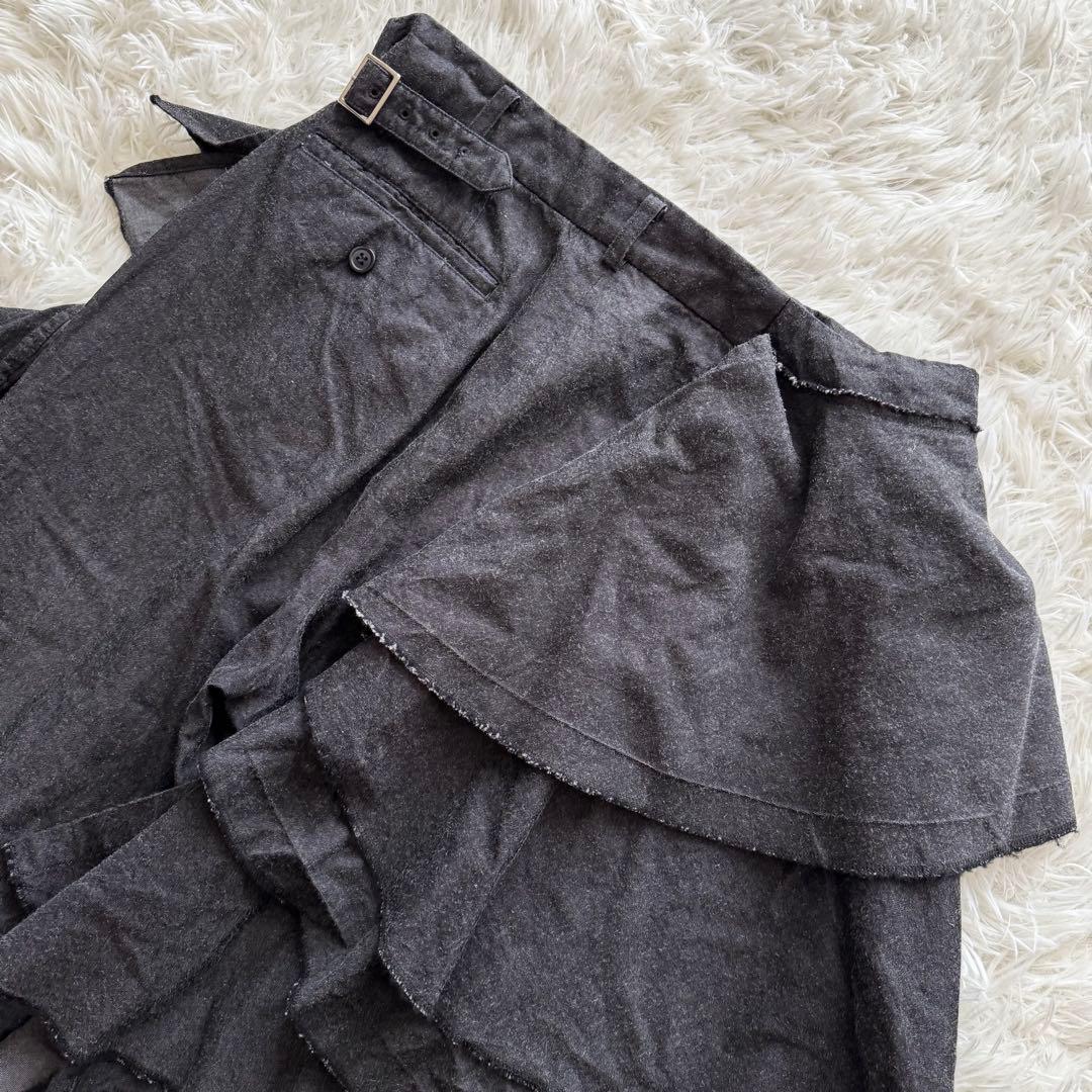 【コムデギャルソン】AD2014 ドッキングスカート　パンツ Mサイズ　グレー