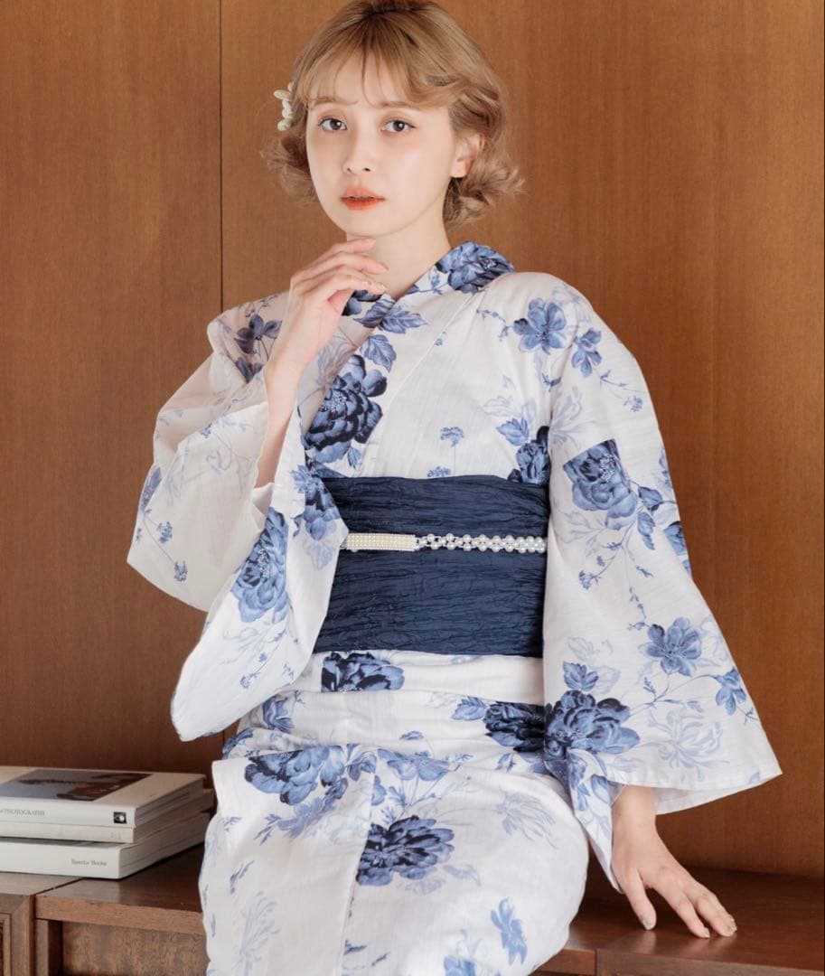 Dita 1人で着られる浴衣　＜水彩の勿応草色＞