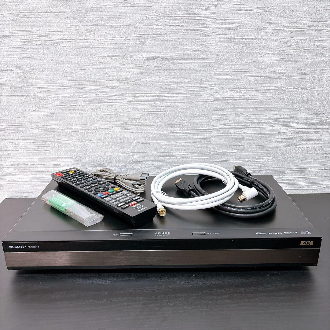 SHARPシャープ 4K4B-C20DT3 2TB 3番組同時録画 BD