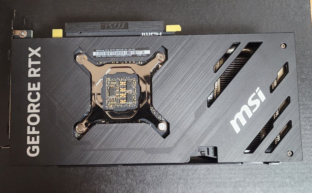 グラフィックボード・グラボ・ビデオカード MSI GeForce RTX 4070 12GB Ventus 2x OC