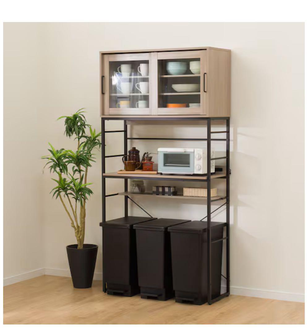 【直接取り引き限定・ニトリ】　　　　　ヴィンテージテイスト　ゴミ箱上ラック