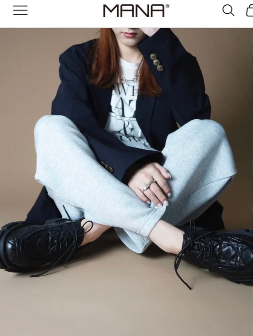 MANA 厚底レースアップシューズ