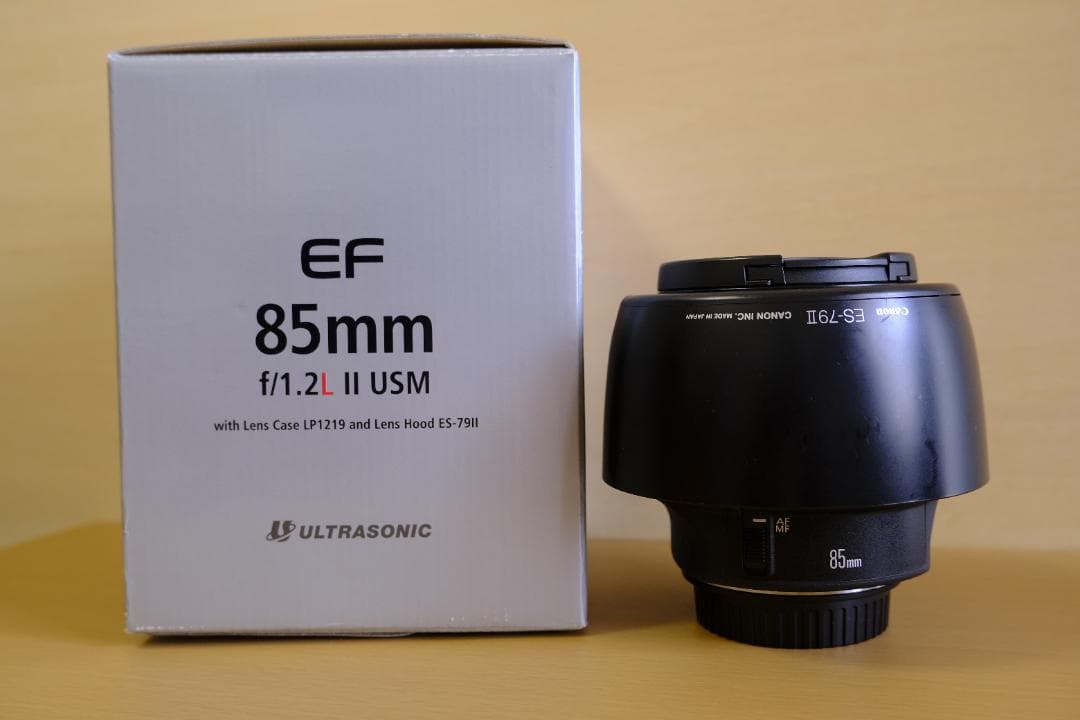★極美品 Canon EF85mm F1.2 LⅡ 中望遠レンズ 元箱付き完品