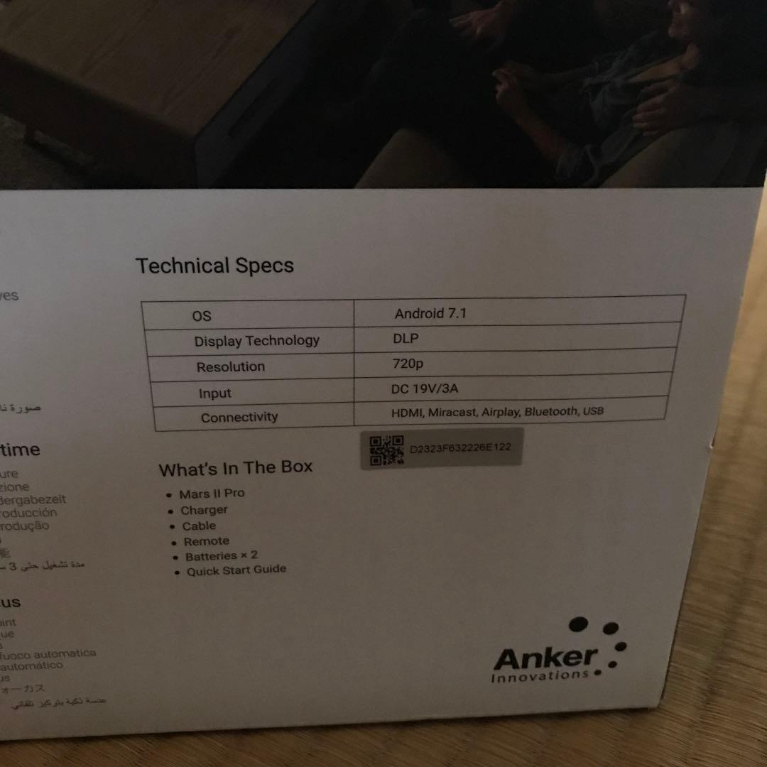 NEBULA Mars2 Pro プロジェクター 本体