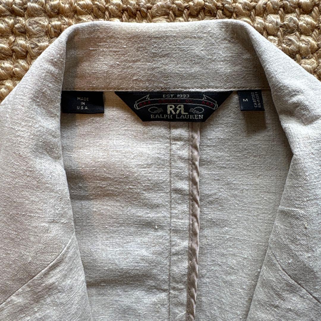 Double RL テーラードリネンジャケット3星⭐︎⭐︎⭐︎初期モデル アメリカ製