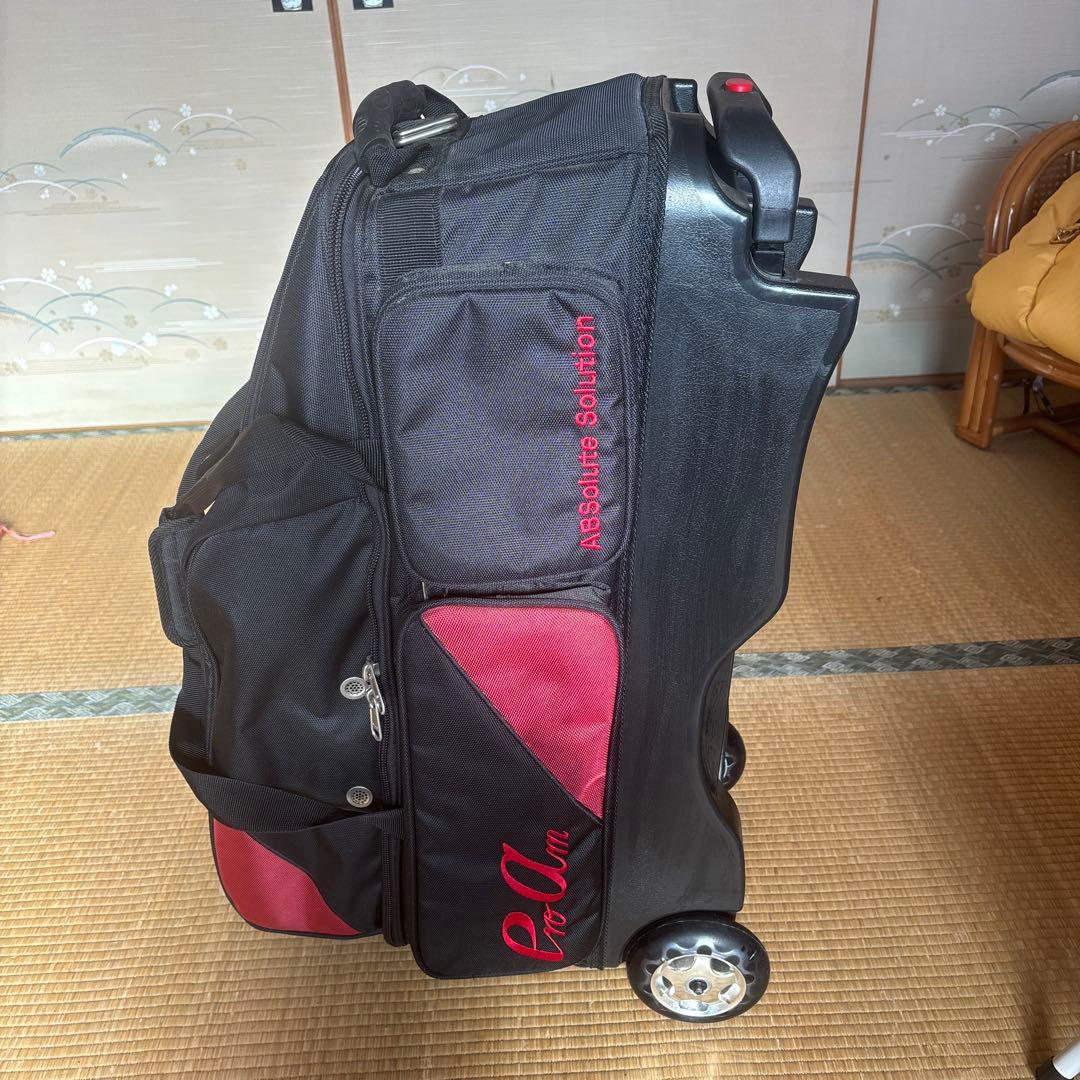 Pro Am ボウリング用バッグ 大型 黒/赤