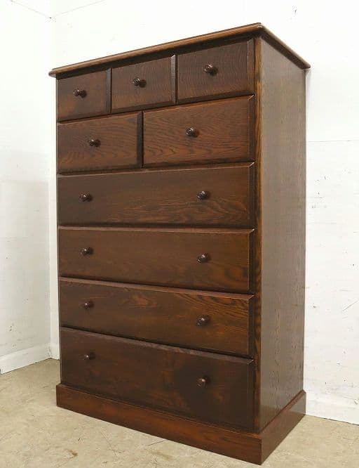 一*球様 高級 三越家具【ブルージュ】オーク材6段チェスト・整理タンス