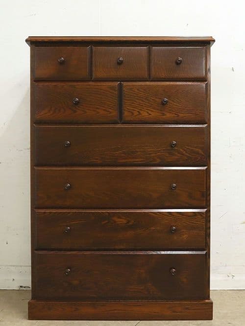 一*球様 高級 三越家具【ブルージュ】オーク材6段チェスト・整理タンス