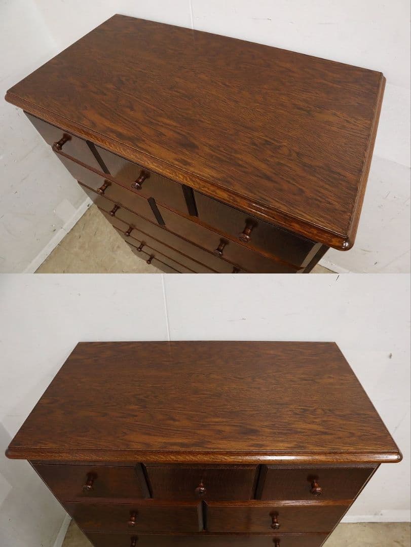 一*球様 高級 三越家具【ブルージュ】オーク材6段チェスト・整理タンス