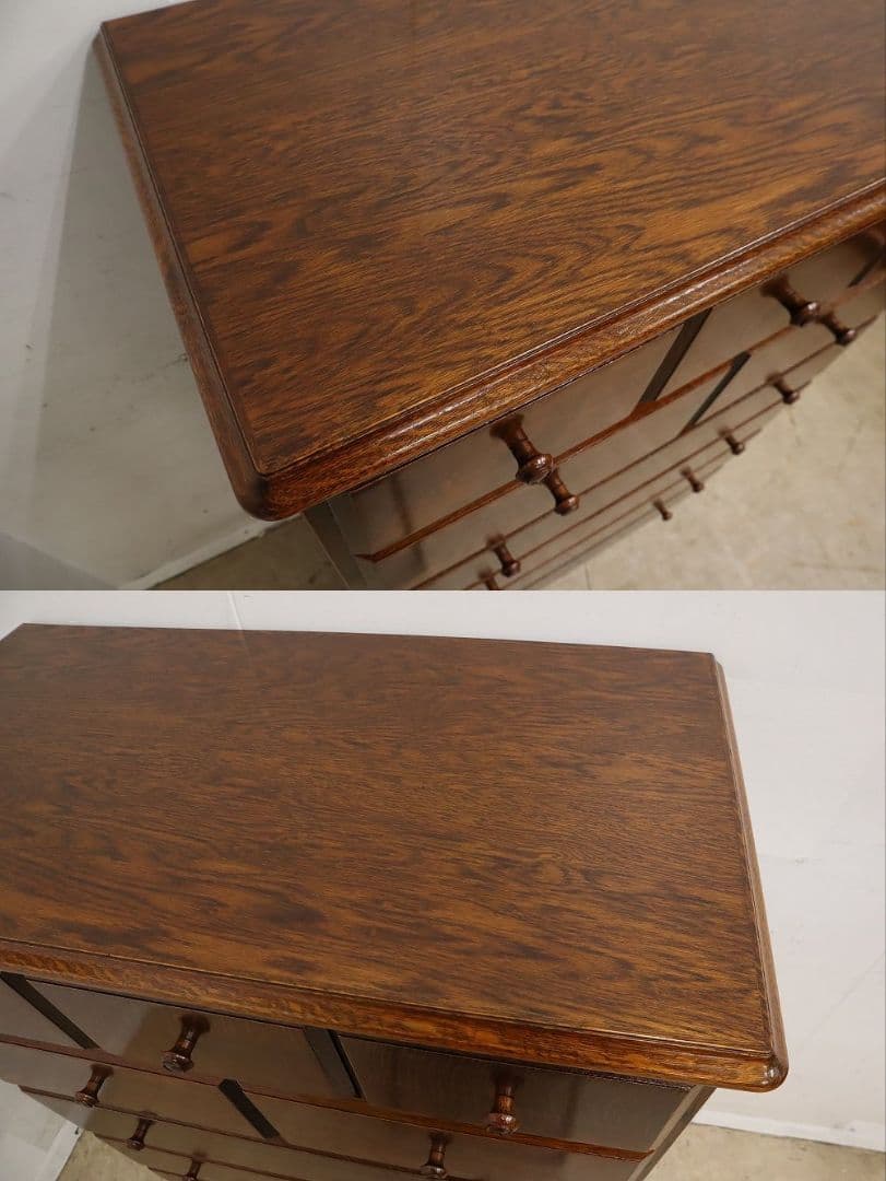 一*球様 高級 三越家具【ブルージュ】オーク材6段チェスト・整理タンス