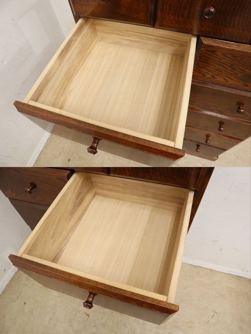 一*球様 高級 三越家具【ブルージュ】オーク材6段チェスト・整理タンス