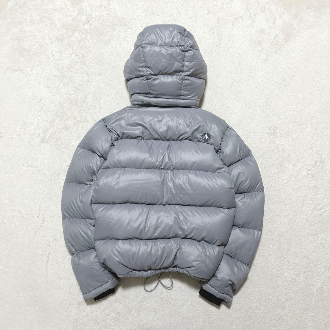 00s y2k marmot 短丈 ダウンジャケット グレー ドロコード付き