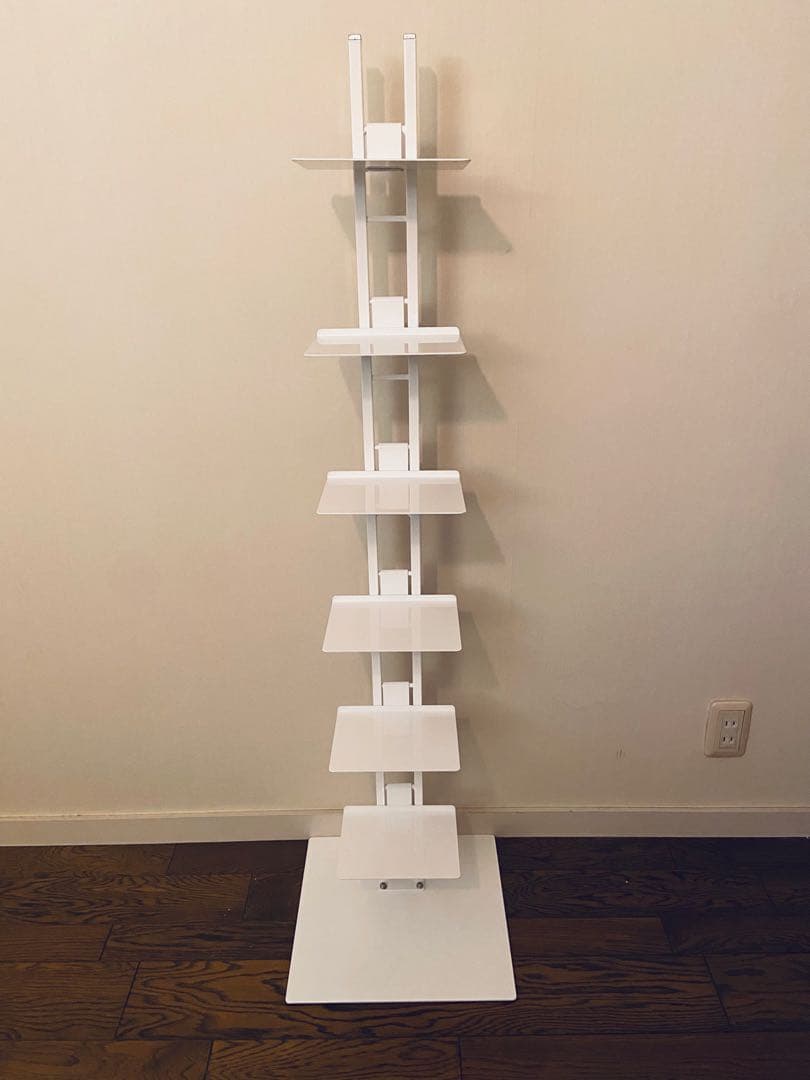 ルネセイコウ　タワーシェルフ ピュアホワイト 6段