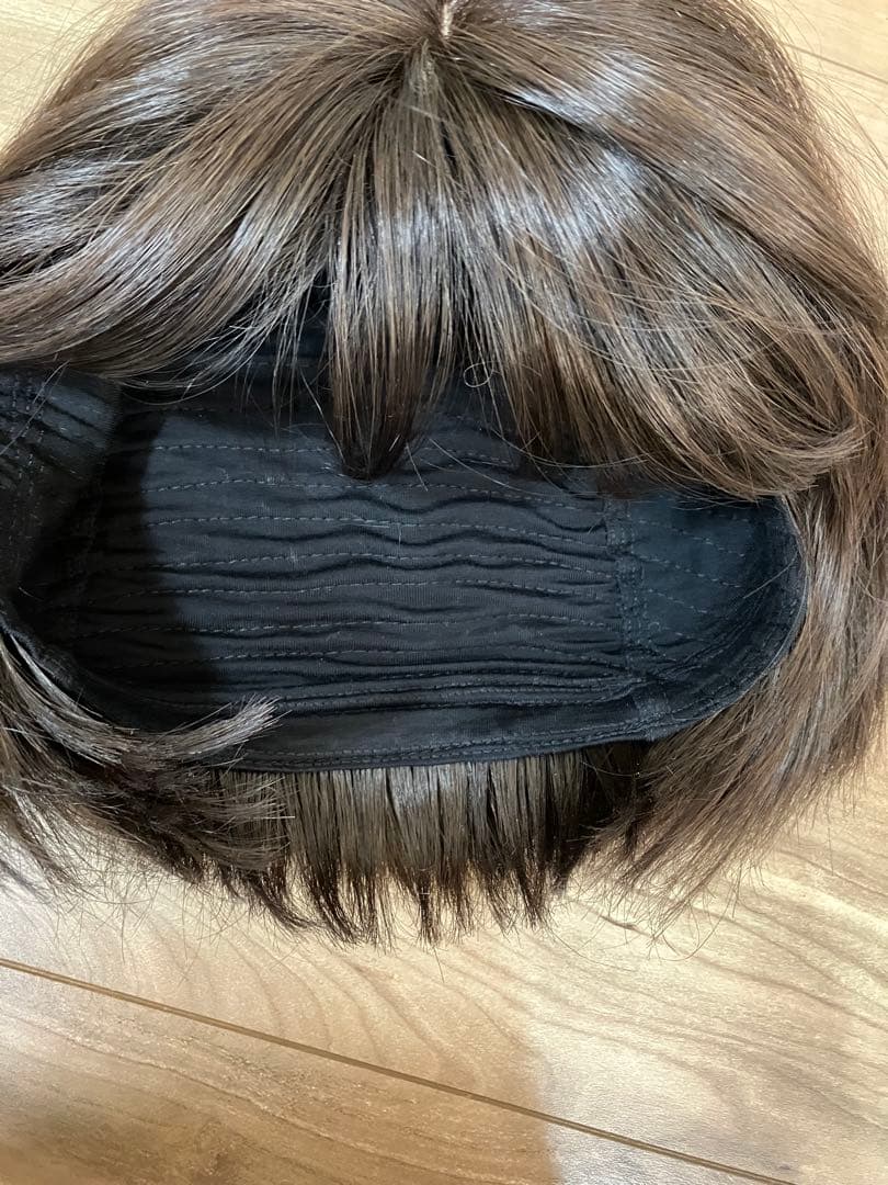 ブライトララ　人毛 ミックス　素肌ウィッグ　ショコラブラウン　医療用ウィッグ　M