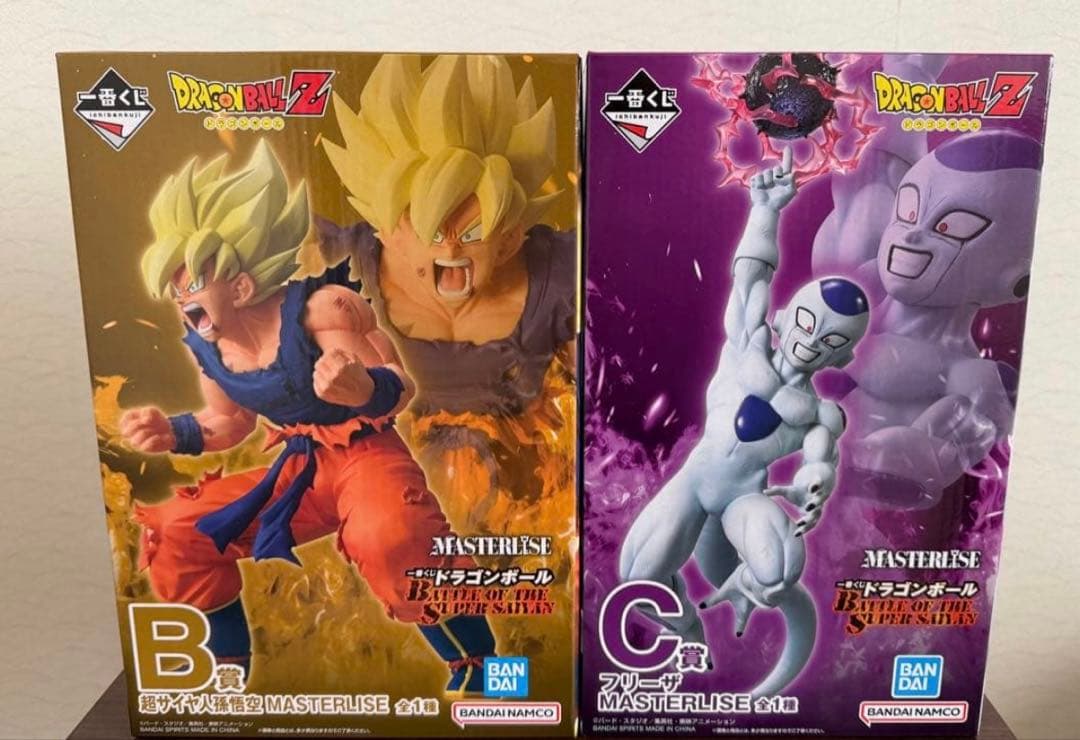 ドラゴンボール 一番くじ フィギュア B賞 孫悟空 超サイヤ人 C賞フリーザ
