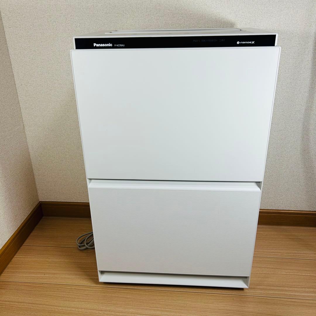 【美品】Panasonic 加湿空気清浄機 2021年製 F-VC70XU