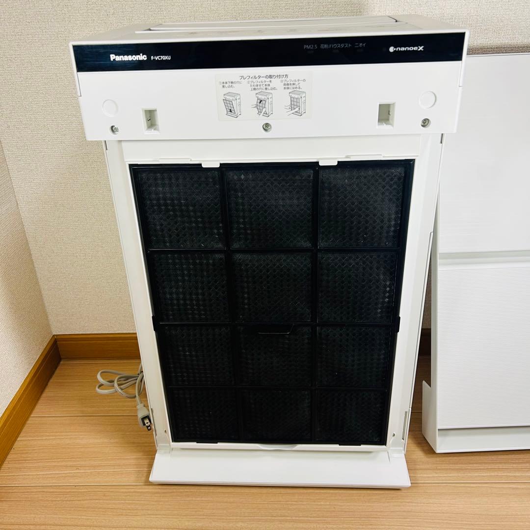 【美品】Panasonic 加湿空気清浄機 2021年製 F-VC70XU