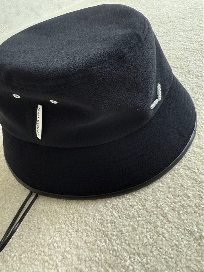 MARK & LONA バケットハット ブラック　Ｌサイズ　マークアンドロナ