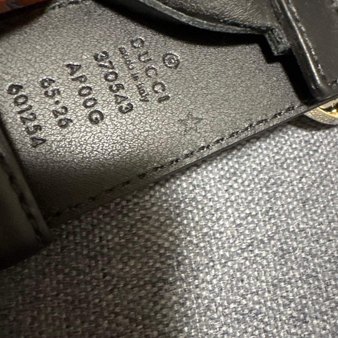 【最終値下げ】GUCCI ブラックレザー ベルト 65cm グッチ