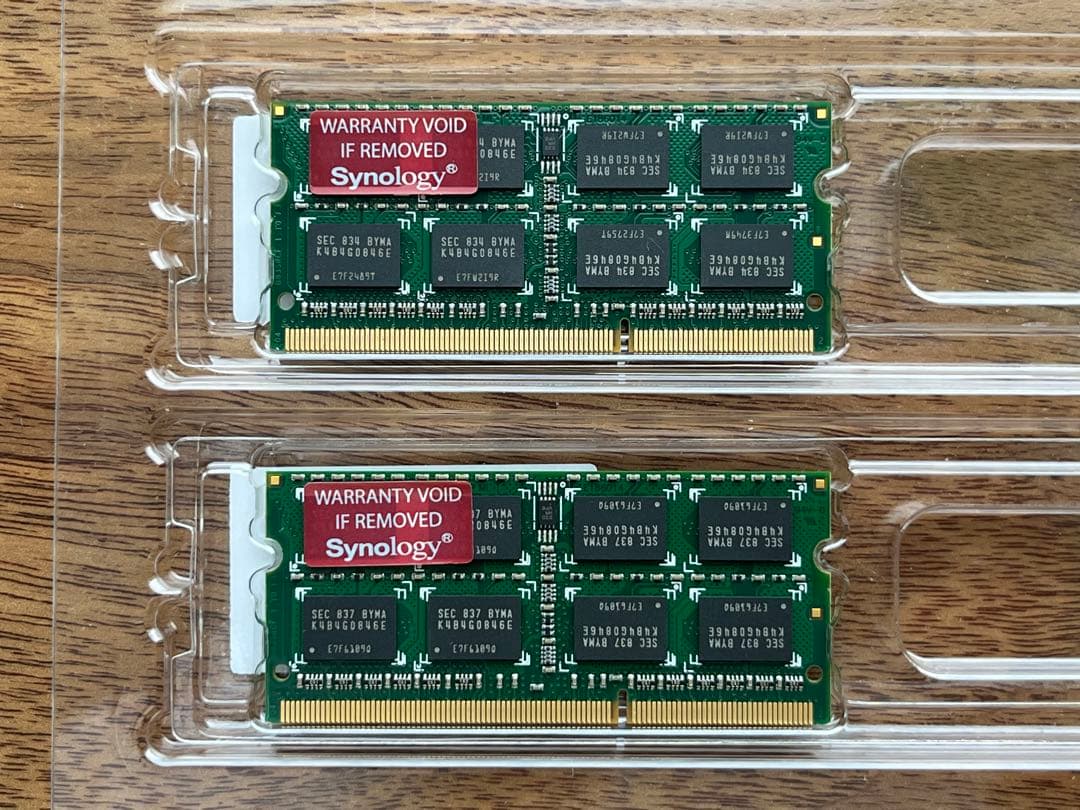 Synology純正 DDR3L 1600 8GB x2 16GBメモリ