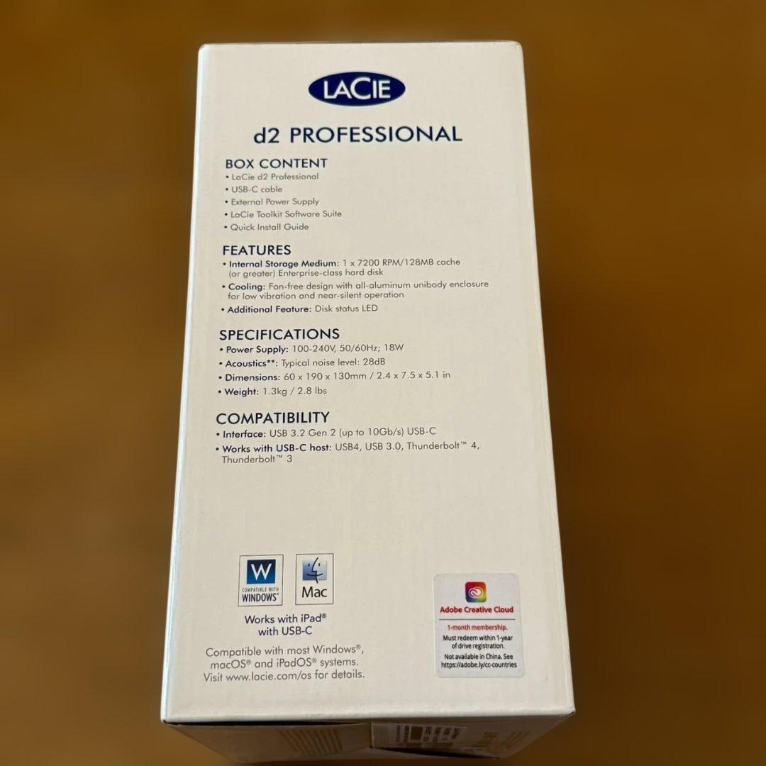 未開封未使用　LACIE d2 professional 10TB