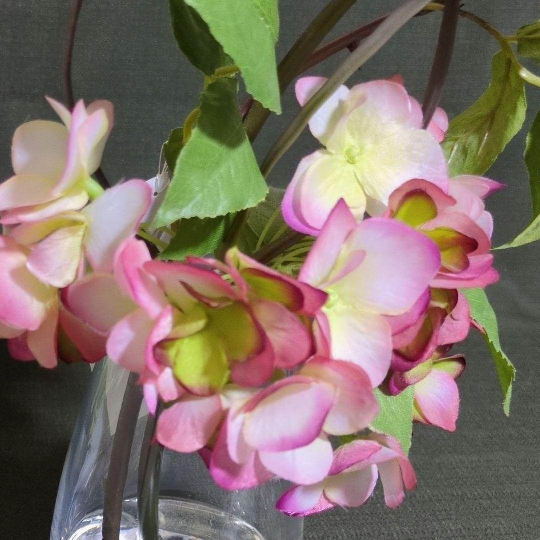 エミリオ•ロバ　タグ付き プリマローズ　薔薇と紫陽花　アーティフィシャルフラワー