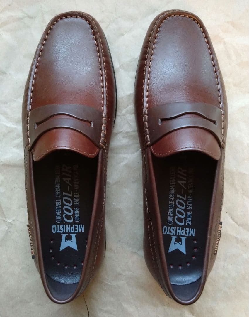 MEPHISTO COOL-AIR ブラウンローファー EUR 8