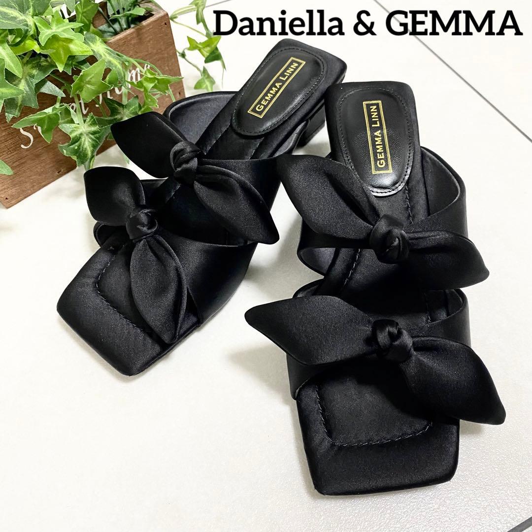 【Akiko Kizu ×Daniella & GEMMA】リボンサテンサンダル