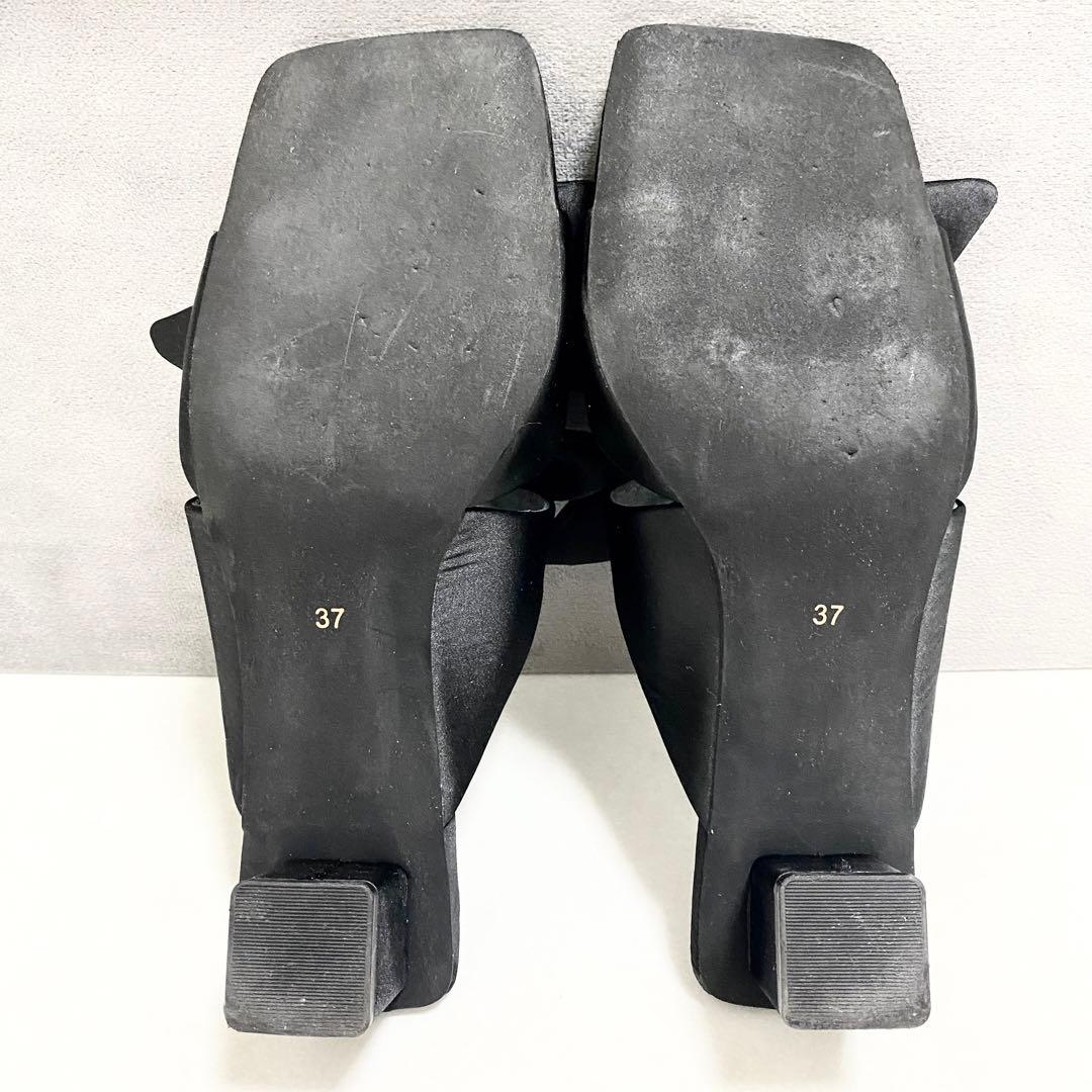 【Akiko Kizu ×Daniella & GEMMA】リボンサテンサンダル