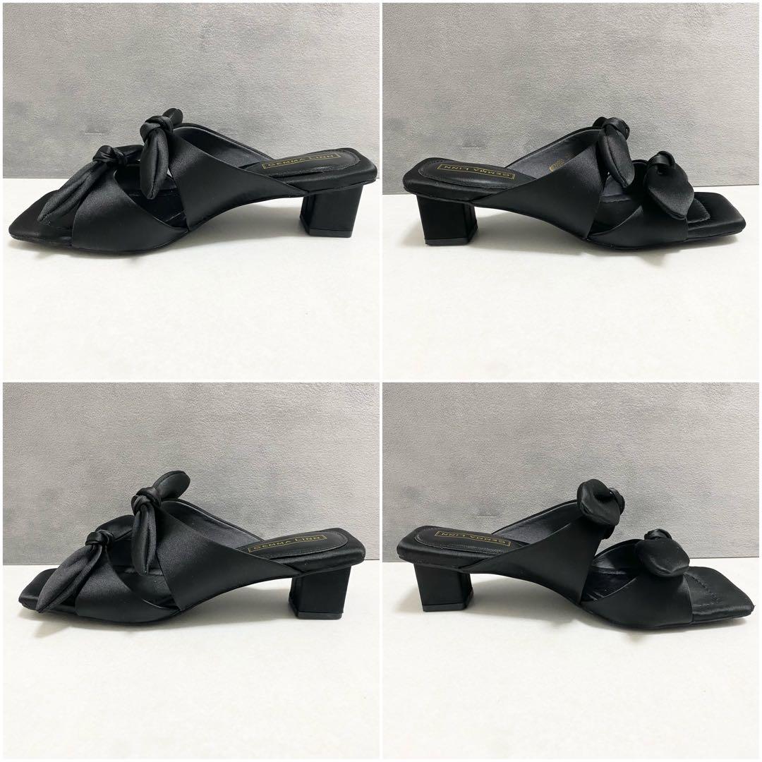 【Akiko Kizu ×Daniella & GEMMA】リボンサテンサンダル