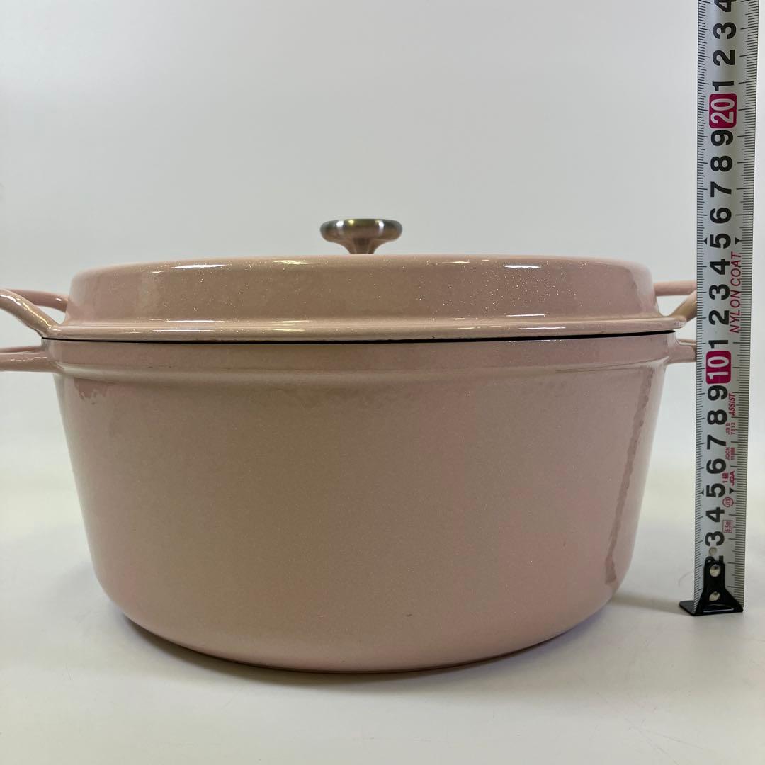 【中古】バーミキュラ オーブンポッド ラウンド 26ｃｍ ピンク