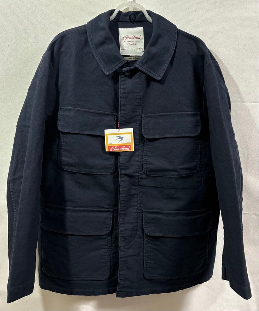 le sans pareil モールスキン ジャケット ネイビー 40