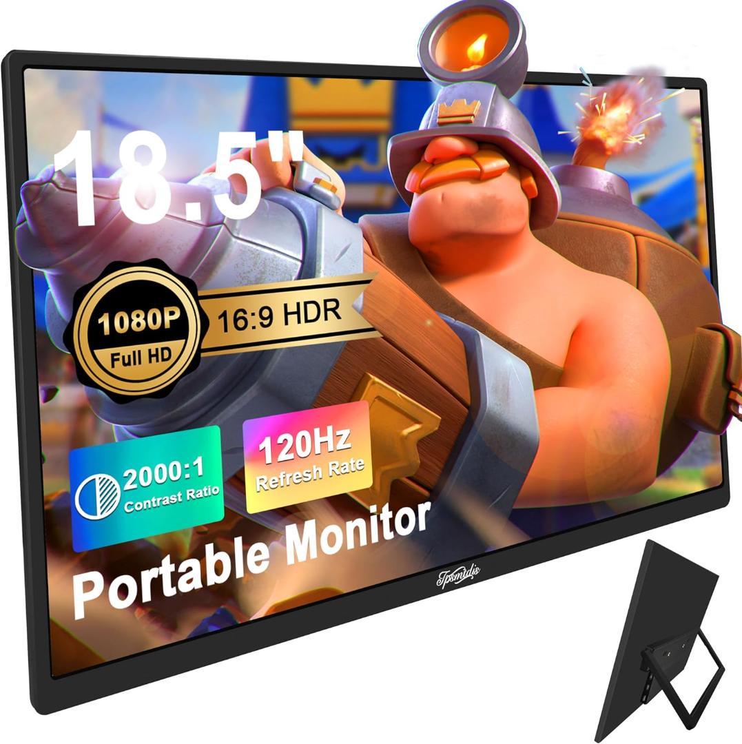 【開封済・未使用】Tpsmtdis　18.5インチポータブルモニター　ブラック①