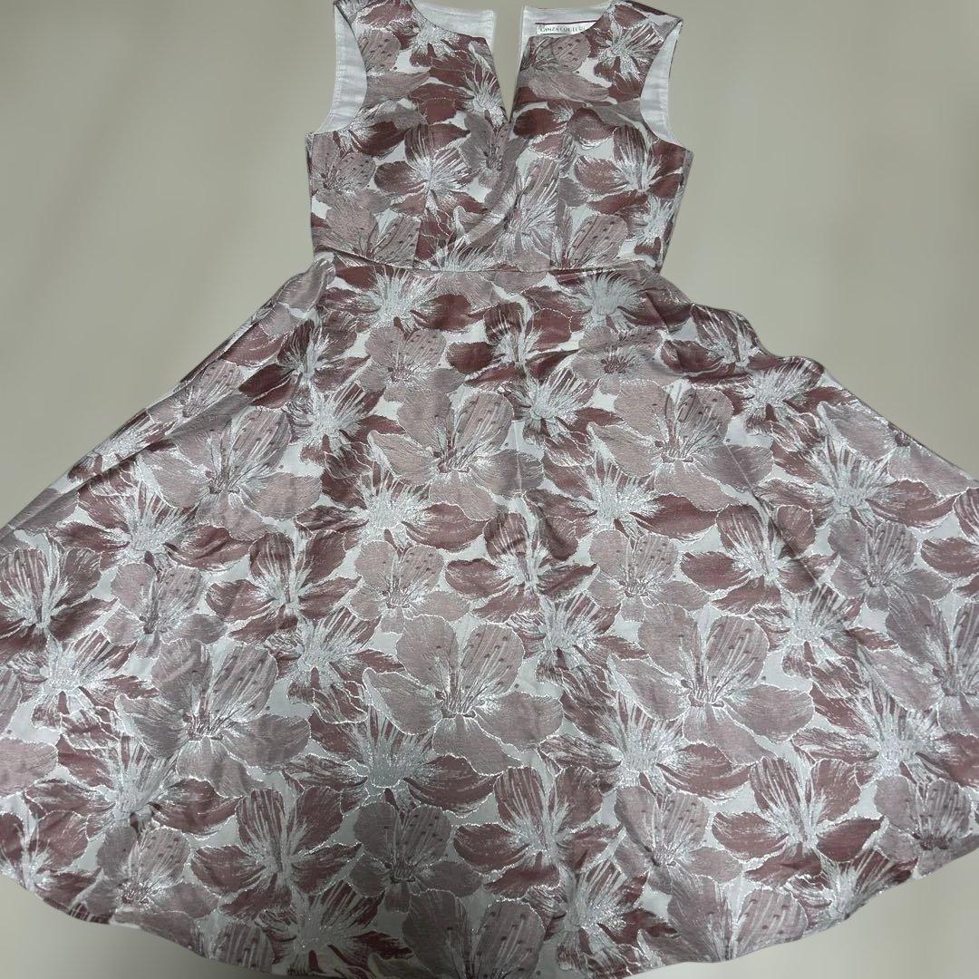 GINZA COUTURE フラワープリント Aラインドレス※一度のみ着用